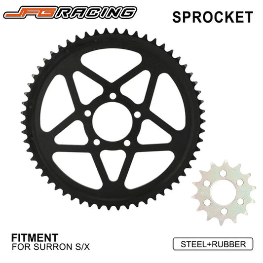 Sprockets Motorcycles Accessories Rear 240mm Front 14T For Sur Ron Surron Lightbee Light Bee S X Electric Vehicle E-Bike Dirt RISE DEFENSE SYSTEMS.AI PRODUCTS