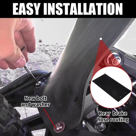 Motorcycle Rear Shock Absorption Mud Guard Rear Shock-absorbing Dust Cover Fender For Sur-Ron Surron Light Bee Segway X260 RISE DEFENSE SYSTEMS.AI PRODUCTS