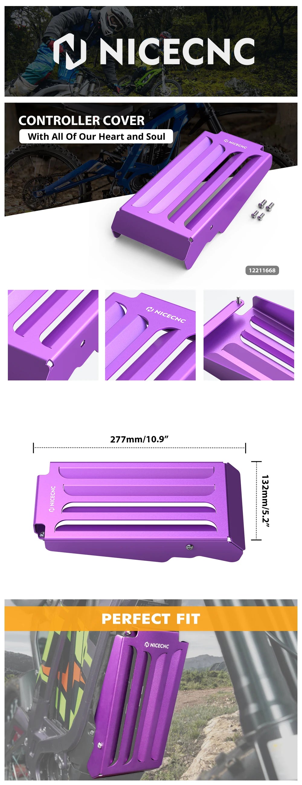 For Surron light bee X Aluminum Controller Cover For SUR-RON light bee S light bee L1E Segway X160 X260 Electric Dirt Bike 2024 RISE DEFENSE SYSTEMS.AI PRODUCTS