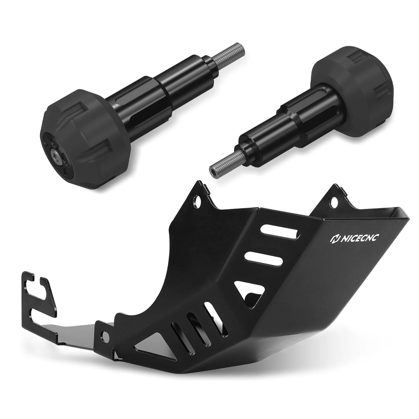For Surron Light Bee X S L1E NICECNC Electric Dirt Bike Engine Chassis Guard Cover Frame Slider Crash Falling Protection Pad Kit RISE DEFENSE SYSTEMS.AI PRODUCTS
