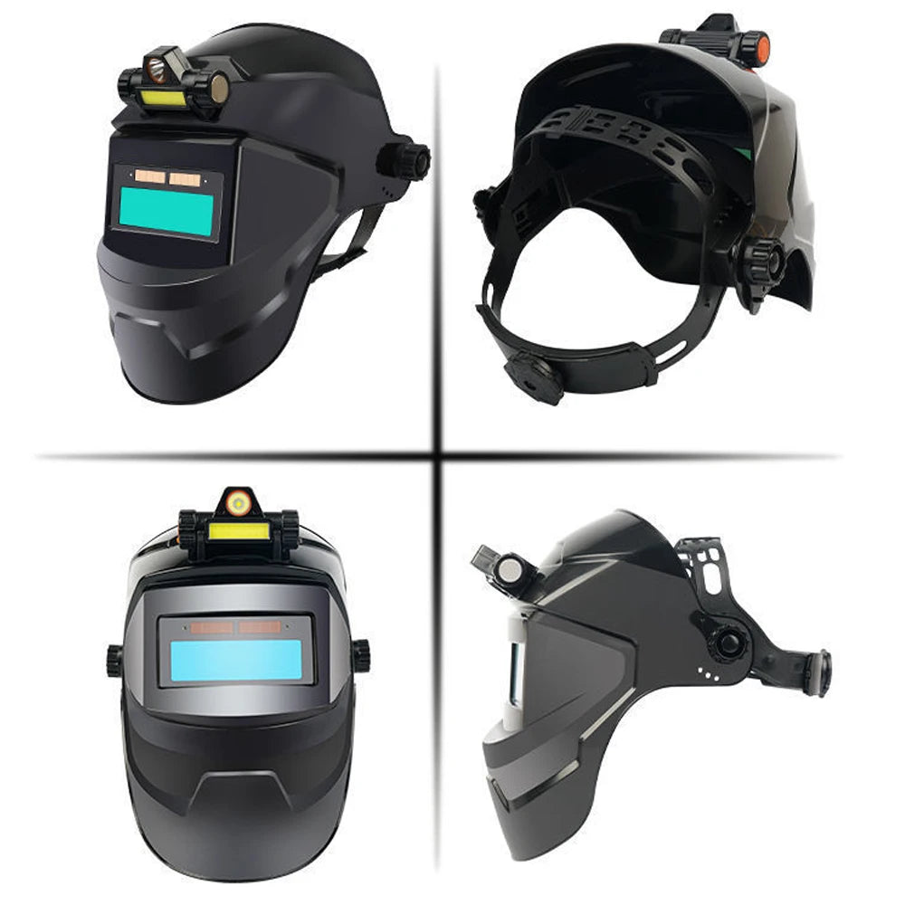 Welding Mask Solar Automatic Dimming Large View True Color 130℃ High Temperature Resistant Welder Auto Darkening Welding Helmet RISE DEFENSE SYSTEMS.AI PRODUCTS