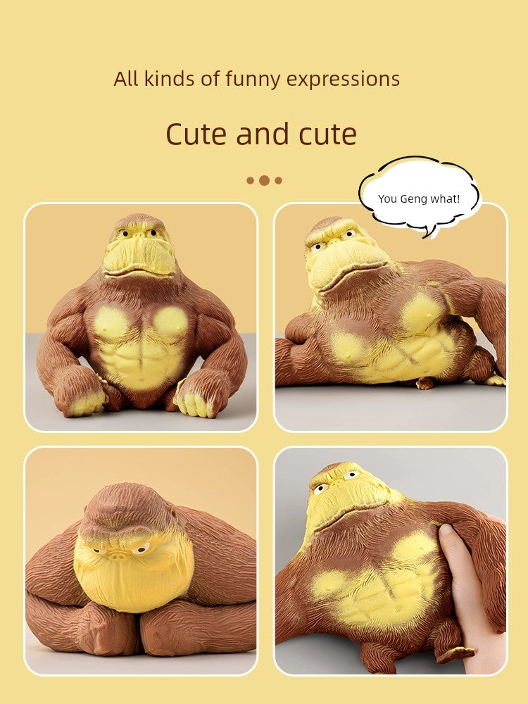 Internet Celebrity Funny Fun Pressing Vent Toy Gorilla RISE DEFENSE SYSTEMS.AI PRODUCTS
