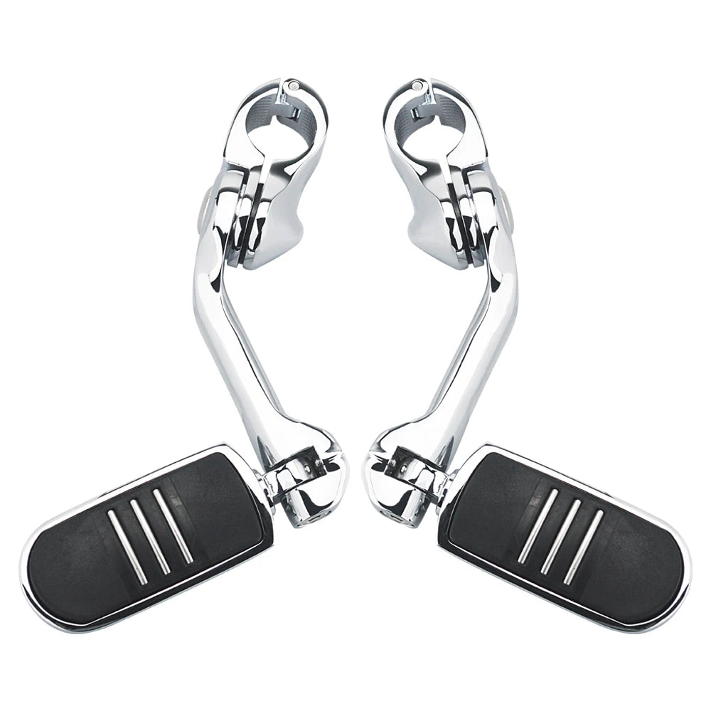 Motorcycles 1 1/4" Footrest Highway Engine Guard Foot Pegs Mount For Harley Sportster Tri Street Glide FLHX Road King Low Rider RISE DEFENSE SYSTEMS.AI PRODUCTS
