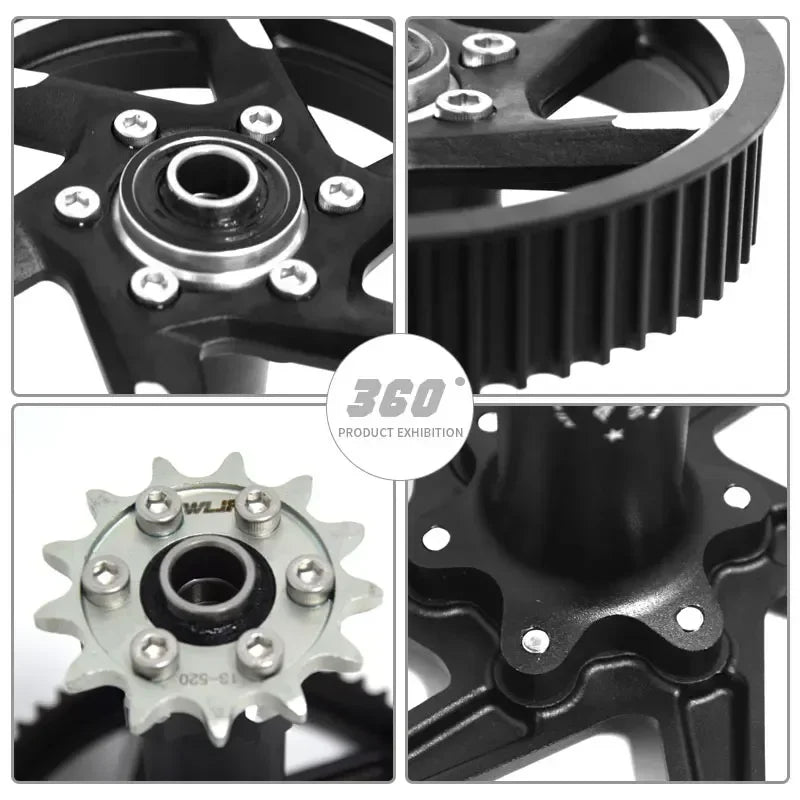 Surron Ultra Bee Original Parts Center Shaft Sleeve Assembly  Jackshaft UB Mid Shaft Bushing  Primary Drive Belt Rear Pulley RISE DEFENSE SYSTEMS.AI PRODUCTS