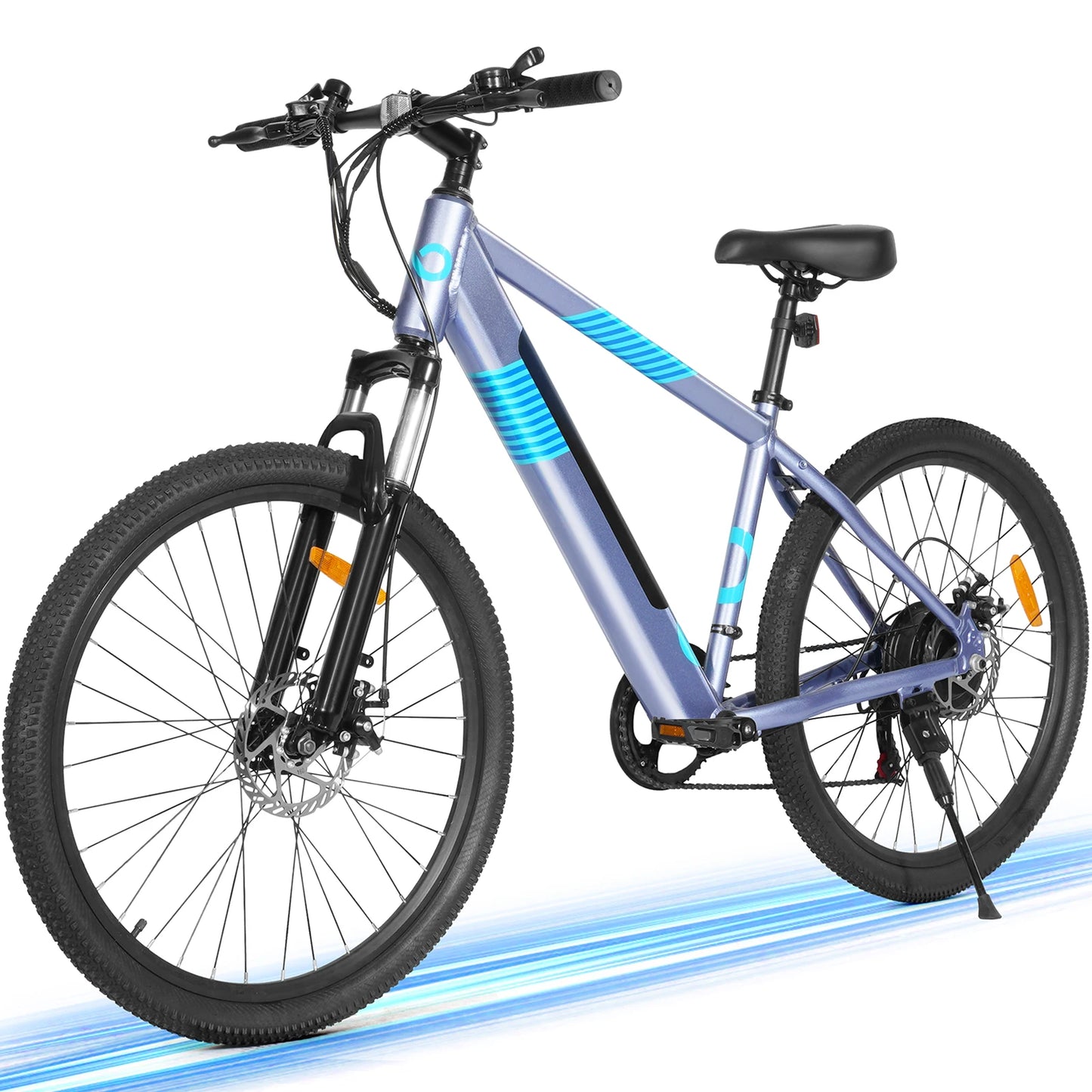 350W 26" electric mountain bike for adults, 36V hidden removable battery, with Shimano 7-speed urban commuter electric bike. RISE DEFENSE SYSTEMS.AI PRODUCTS