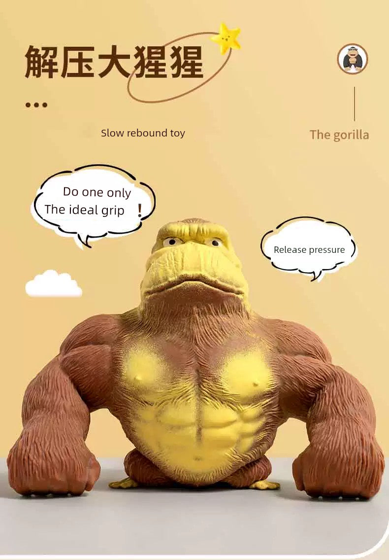 Internet Celebrity Decompression Artifact King Gorilla Funny Green Head Fish Fun Squeezing Toy Press Decompression Vent Toys RISE DEFENSE SYSTEMS.AI PRODUCTS