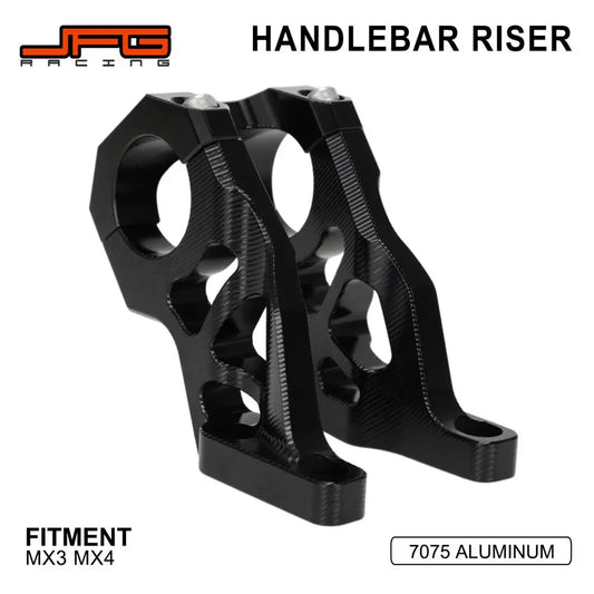 Motorcycle Accessories Handlebar Riser Head Up Raiser Adapter Aluminum For Talaria MX3 MX4 Off-Road Electric Vehicle Bike RISE DEFENSE SYSTEMS.AI PRODUCTS