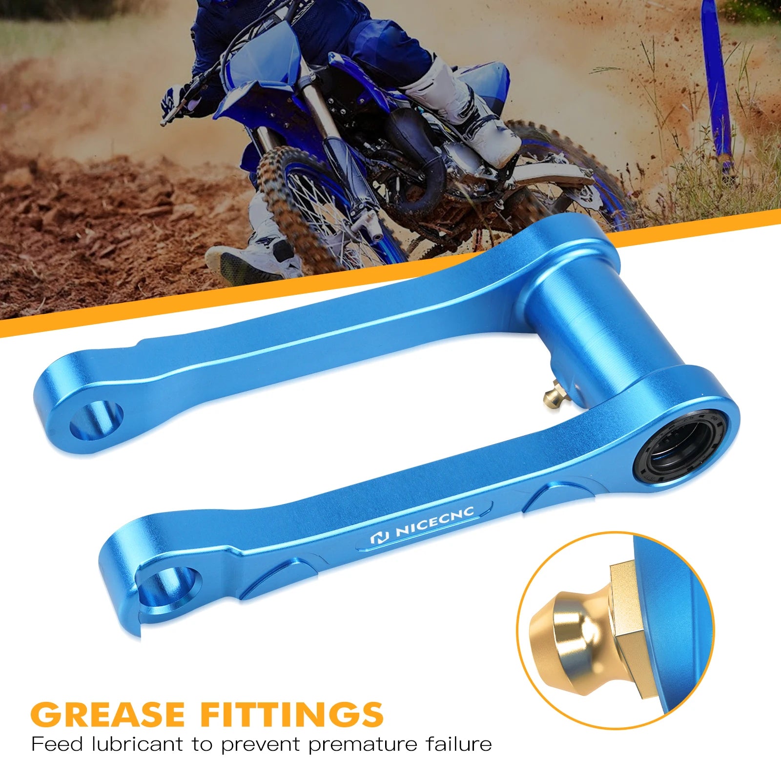 For Yamaha YZ125 YZ250 2006-2024 YZ125X YZ250X 2020-2023 WR250F WR450F 2006 Rear Shock Linkage Arm Kit 1.5'' Lowering Link RISE DEFENSE SYSTEMS.AI PRODUCTS