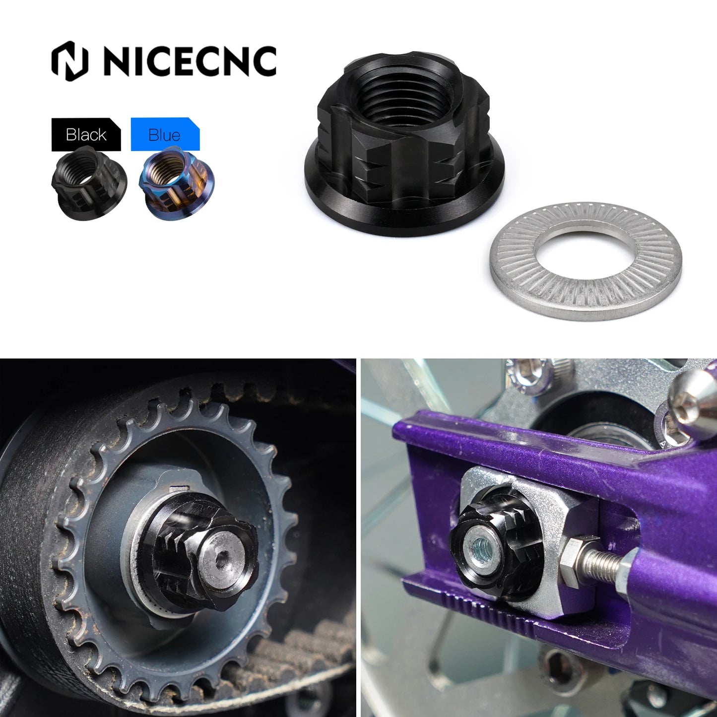 For Sur-Ron light bee X light bee S light bee L1E Segway X160 X260 Surron light bee X/S Primary Belt Pulley Nut & Rear Axle Nut