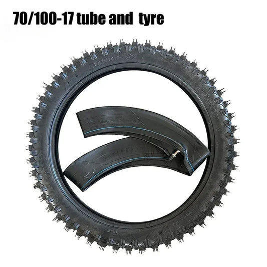 Off Road Tire  70/100-17 Inner And Outer Tires For Mud Pit Motorcycle Off Road Motorcycle 17 Inch Rear/Front Wheel RISE DEFENSE SYSTEMS.AI PRODUCTS
