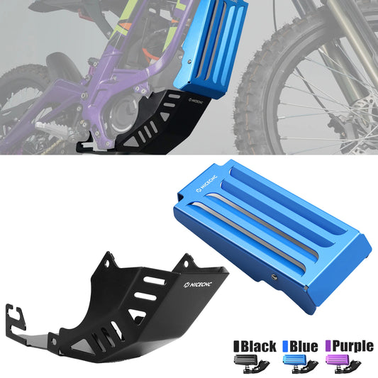 For Sur-Ron Surron Light Bee X S L1E Segway X160 X260 Motorcycle Controller Cover & Engine Chassis Guard Skid Plate Protector RISE DEFENSE SYSTEMS.AI PRODUCTS