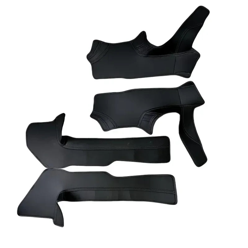 For Tesla Model 3+ Front Rear Door Sill Pad Door Welcome Pedal Threshold Strip 4PCS Leather New Model3 Highland 2024 Accessories RISE DEFENSE SYSTEMS.AI PRODUCTS