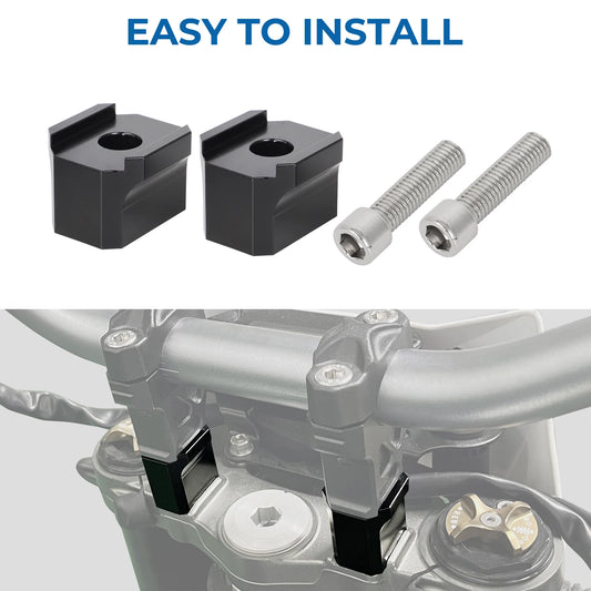 For SurRon Sur Ron Ultra Bee 2023 Bar Risers 20/30 mm Handlebar Riser Motorcycle Accessories 6061 Aluminum Material RISE DEFENSE SYSTEMS.AI PRODUCTS
