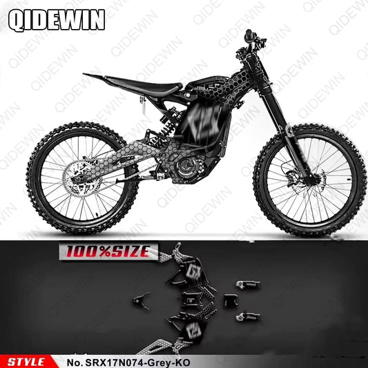 Decorative decals for SURRON Light bee X/S motorcyclesPaint protection filmPersonalized decorative stickers RISE DEFENSE SYSTEMS.AI PRODUCTS