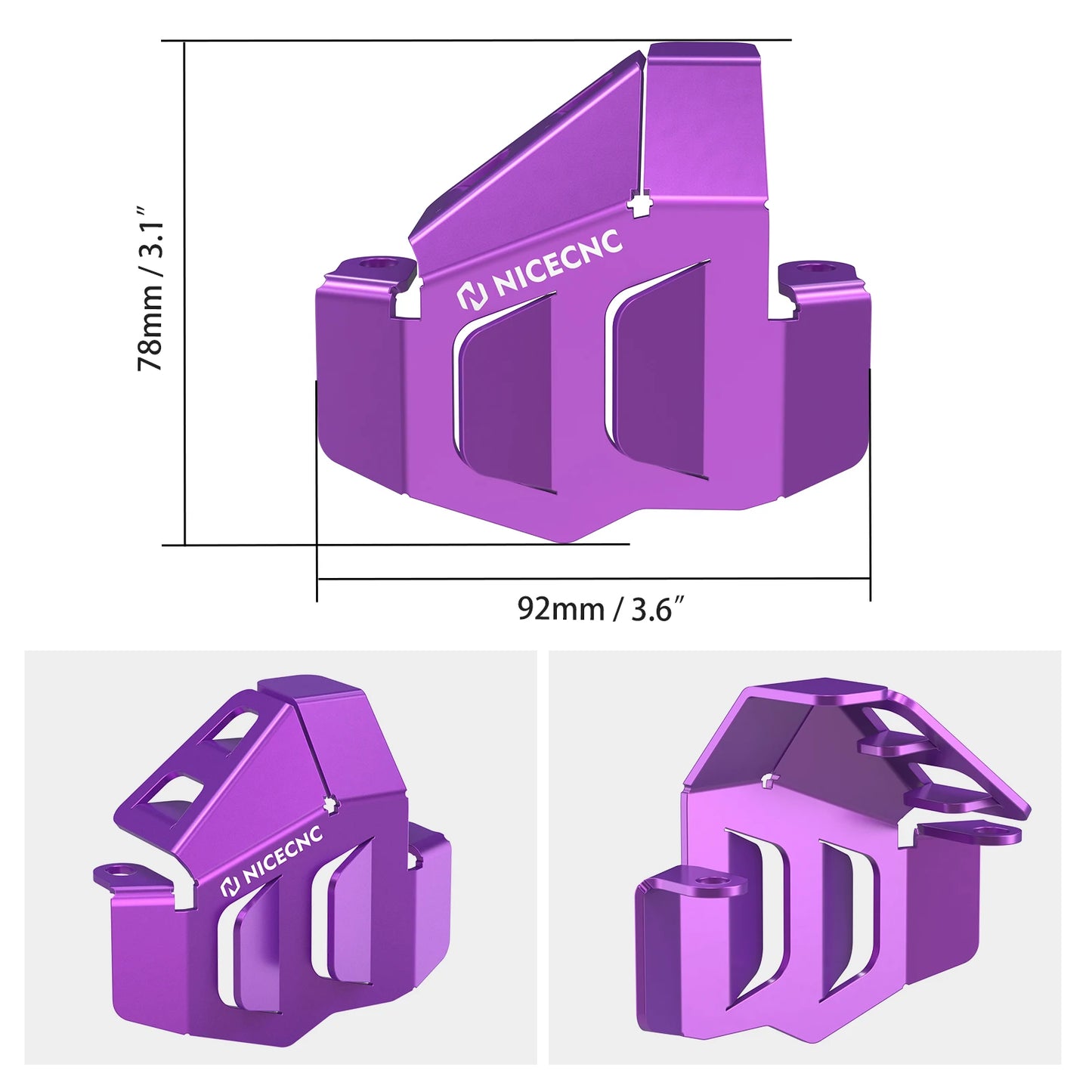 NICECNC For Surron Light Bee X S L1E Segway X160 X260 Surron Electric Dirt Bike Front Rear Brake Caliper Guard Cover Protector RISE DEFENSE SYSTEMS.AI PRODUCTS