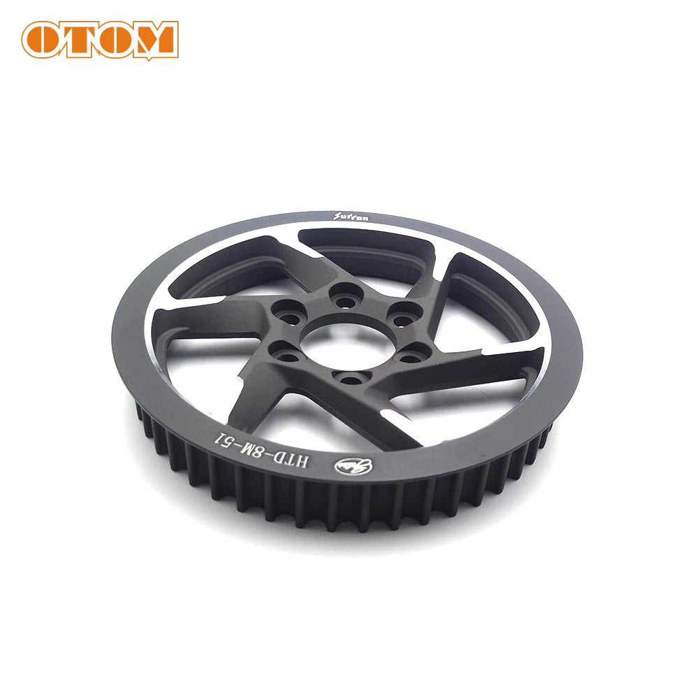 Motorcycle Original Rear Belt Pulley Transmission Gear Center Axle Sleeve Drive Wheel For Surron Light Bee X S Electric Off-Road RISE DEFENSE SYSTEMS.AI PRODUCTS