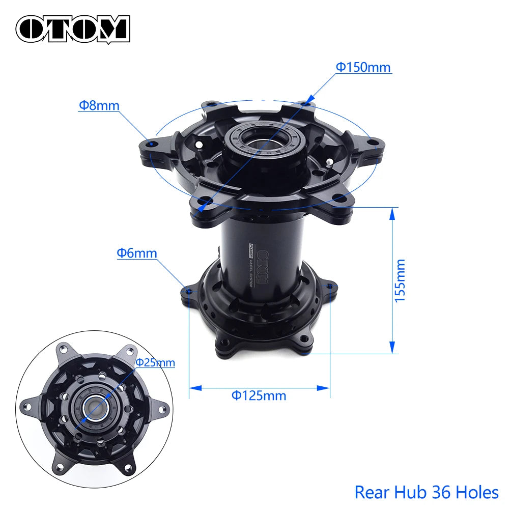 OTOM For KTM Wheel Hub Front Rear Rims CNC Machined 36 Holes 77709010144 25010010144 Fit HUSQVARNA GASGAS Motorcycle Accessories RISE DEFENSE SYSTEMS.AI PRODUCTS