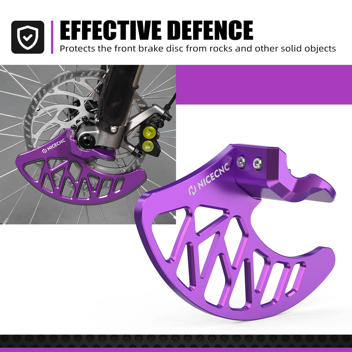 For Surron light bee X Front Brake Disc Guard & Fork Leg Guards For SUR-RON light bee S L1E Segway X160 X260 Electric Dirt Bike RISE DEFENSE SYSTEMS.AI PRODUCTS