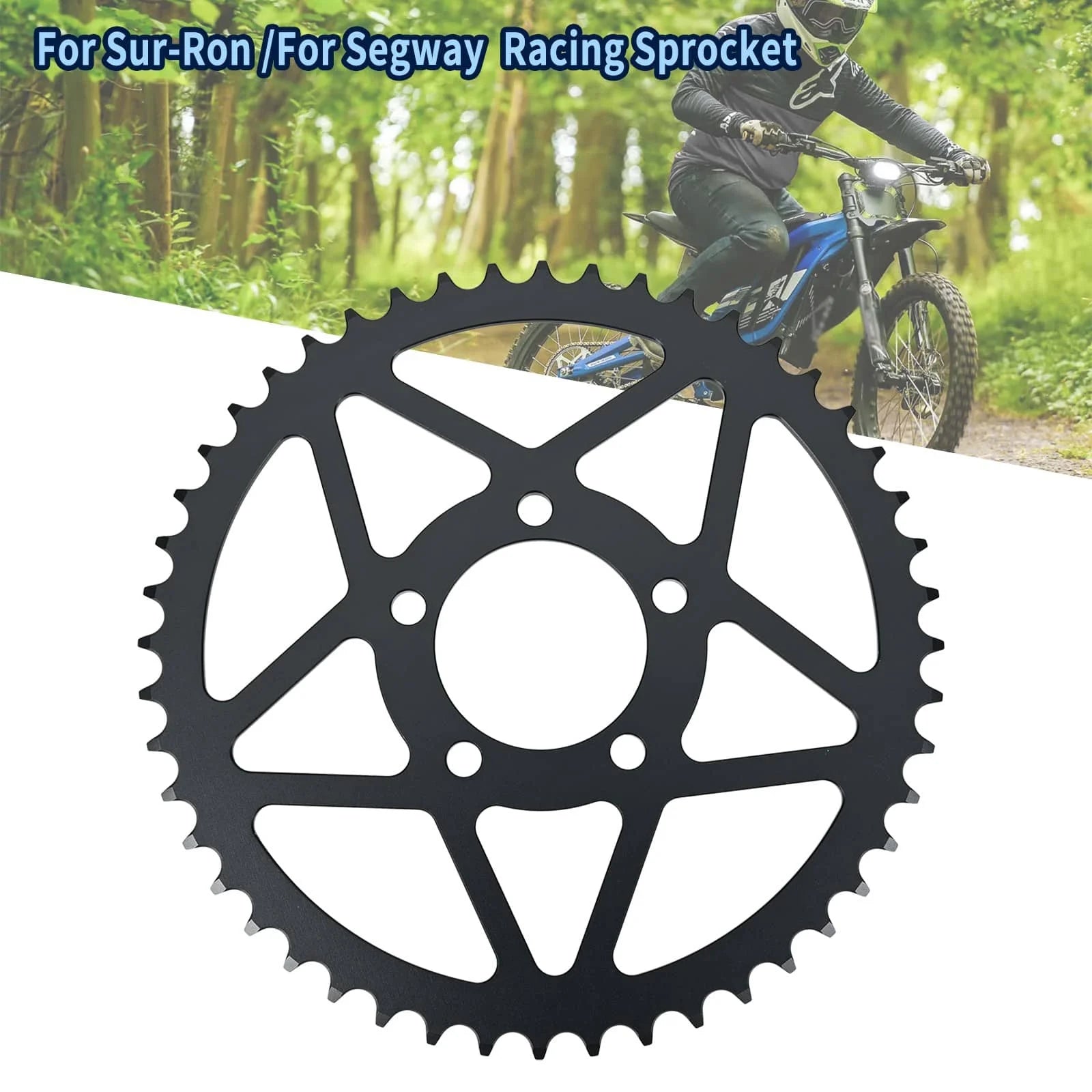 Anodized Billet 48T Racing Sprocket For Sur Ron Segway X160 X260 48 Tooth Rear Sprocket RISE DEFENSE SYSTEMS.AI PRODUCTS
