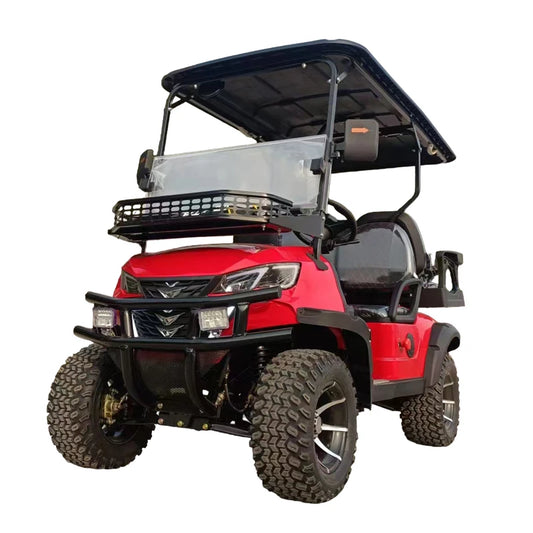 Customize New Club Sightseeing Golf Car 4/6 Seater 48V 60V  Off-road Solar Electric Golf Cart RISE DEFENSE SYSTEMS.AI PRODUCTS