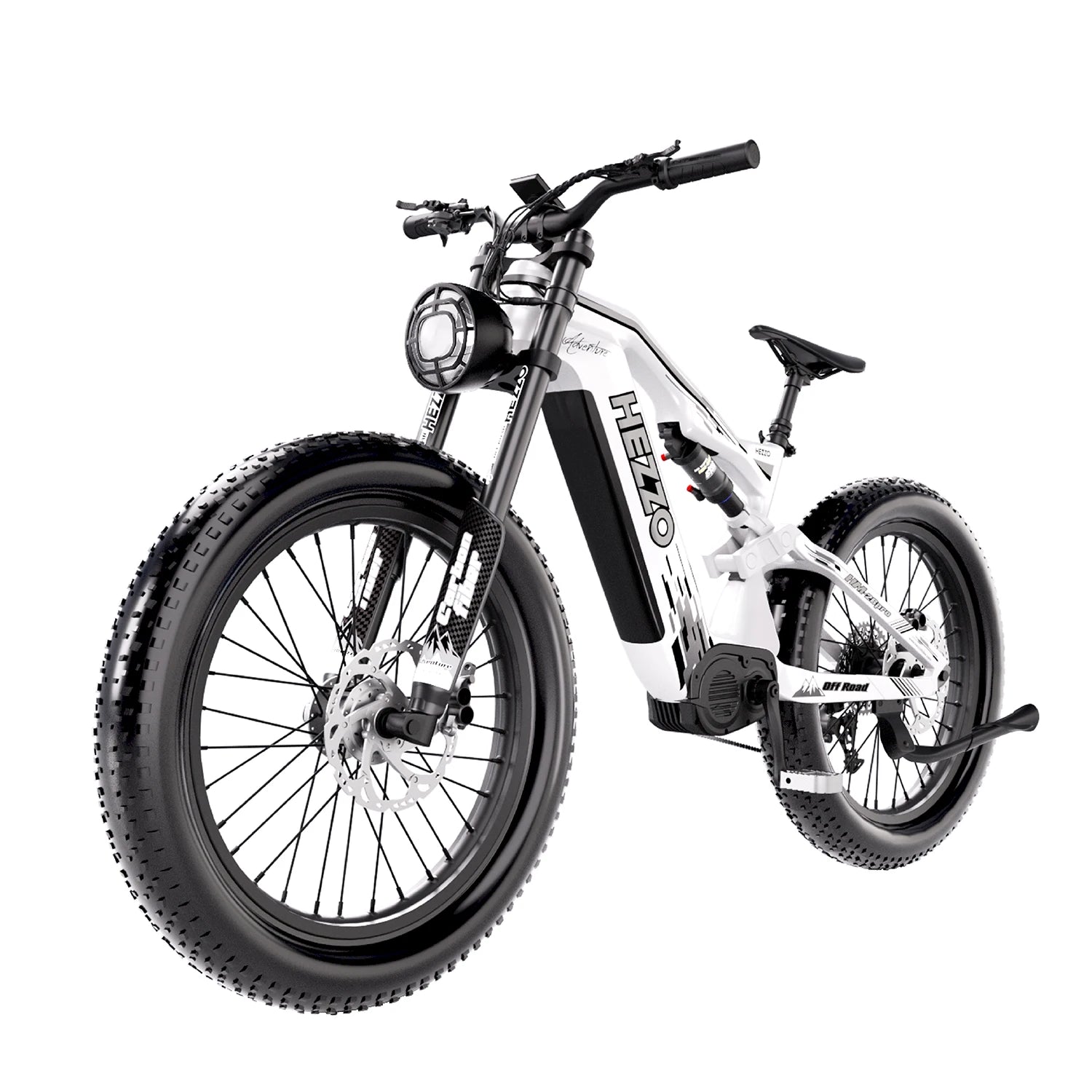 HEZZO Ebike K9 Carbon Fiber Electric Bike 52V 1000W Bafang M620 Middrive Electric Bicycle 21Ah LG 50Kmp 26X4.5