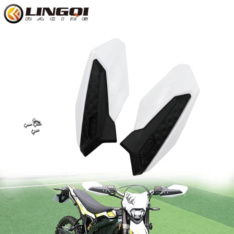 LING QI Electric Motorcycle Hand Guard Handle Protector Shield HandGuards Protection For SURRON SUR RON Ultra Bee Dirt Pit Bike RISE DEFENSE SYSTEMS.AI PRODUCTS