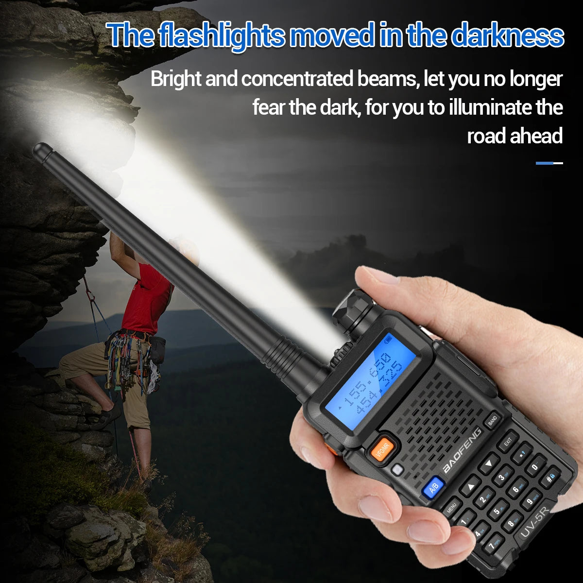 Baofeng Walkie Talkie UV 5R 5W 8W Dual Band Ham Two Way Radio Vhf Uhf FM Radio Handheld Transceiver Hunting 16KM RISE DEFENSE SYSTEMS.AI PRODUCTS