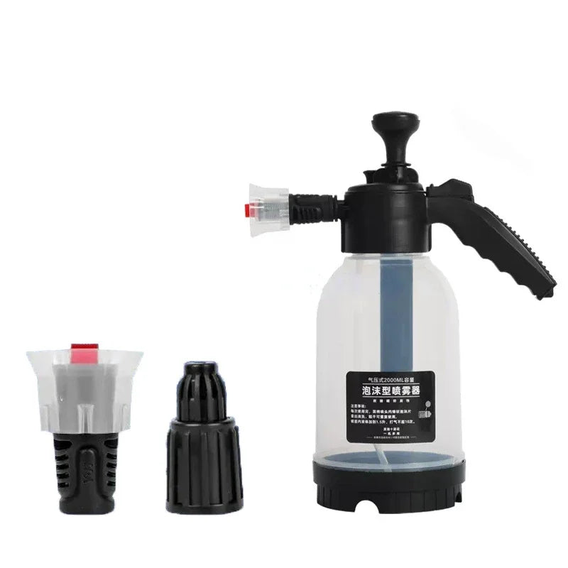 2L  car wash water gun car wash foam spray can pressurized dense foam there are two modes can also water flowers disinfection RISE DEFENSE SYSTEMS.AI PRODUCTS