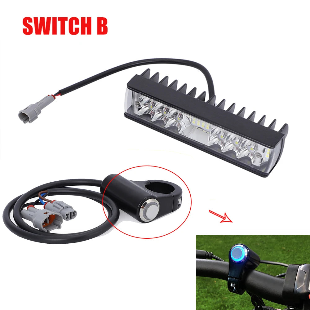 HEADLIGHT SWITCH Kit Plug And Play White For Sur ron Surron LBX Segway X260 X160 For Talaria RISE DEFENSE SYSTEMS.AI PRODUCTS