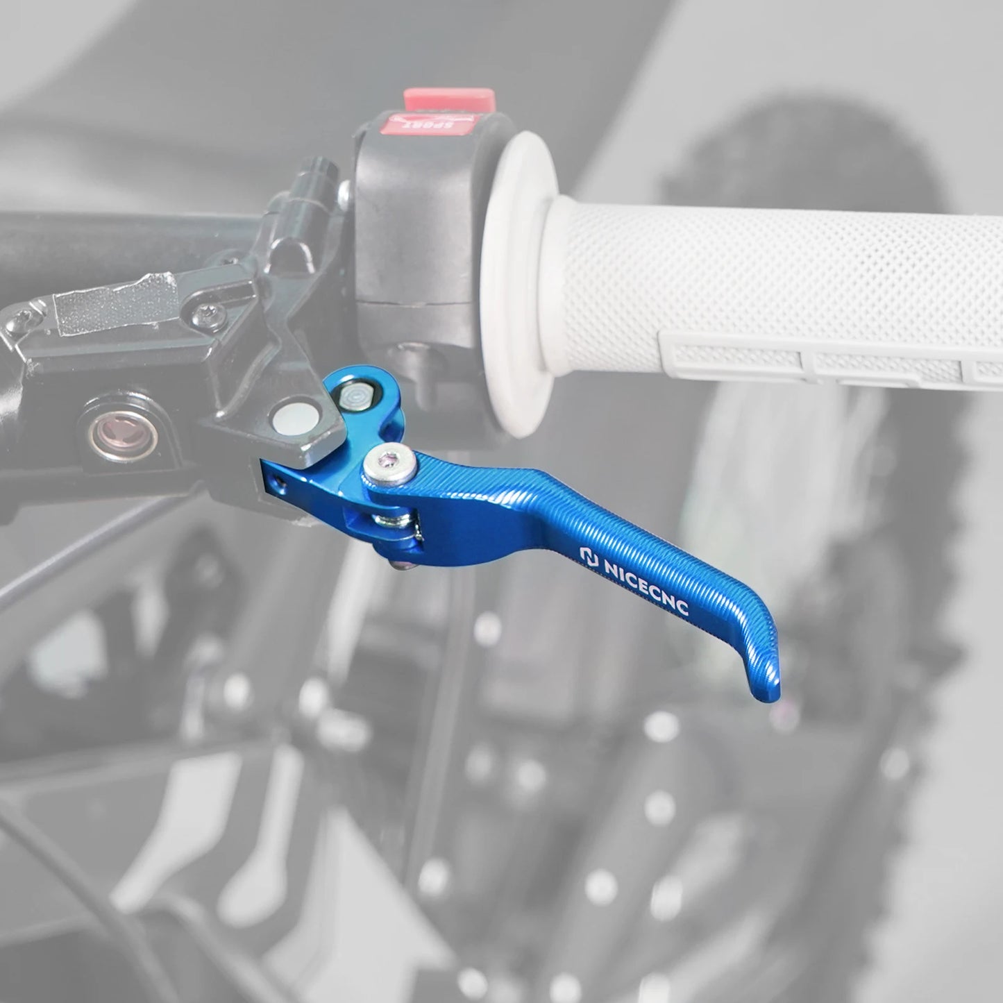 NICECNC For Surron Light Bee X S L1E Electric Dirt Bike Front Handlebar Bar Riser Mount Bracket Front Rear Brake Reservoir Cover RISE DEFENSE SYSTEMS.AI PRODUCTS