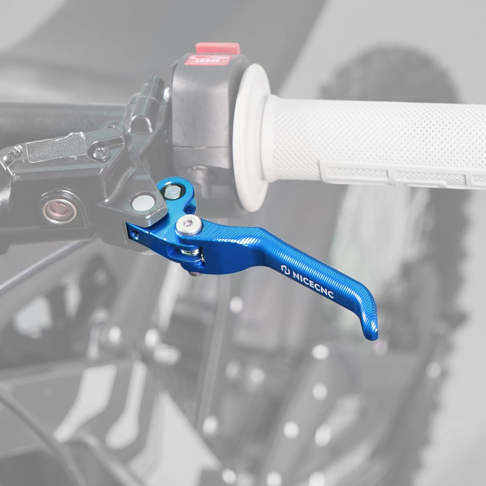 NICECNC For Surron Light Bee X S L1E Electric Dirt Bike Front Handlebar Bar Riser Mount Bracket Front Rear Brake Reservoir Cover RISE DEFENSE SYSTEMS.AI PRODUCTS
