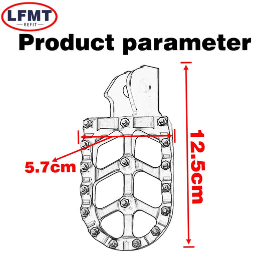 Motorcycle CNC Footpegs Foot Pegs Rests Pedals For Sur-Ron Surron Sur ron Light Bee S  Light Bee X Off-Road Electric Foot Pedals RISE DEFENSE SYSTEMS.AI PRODUCTS