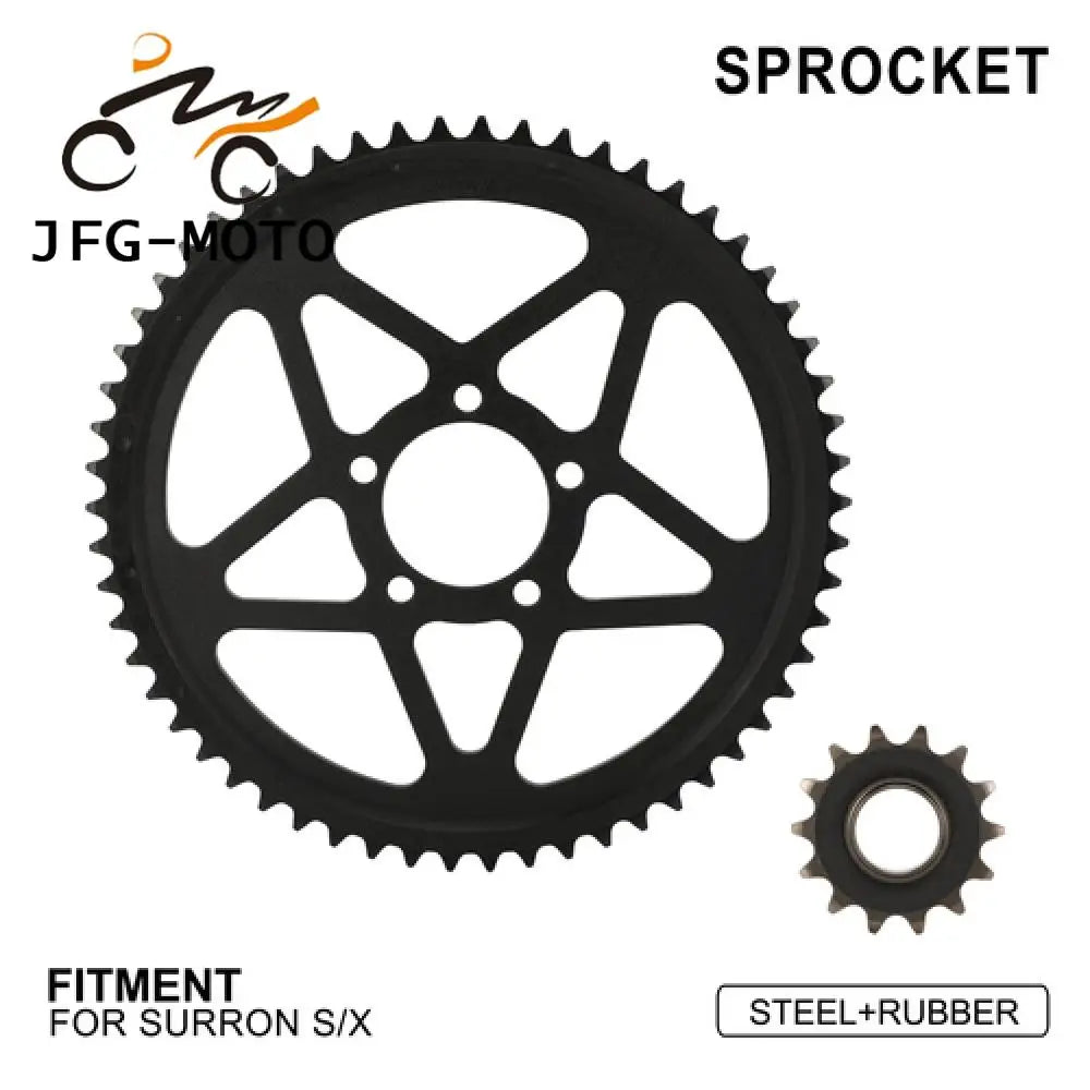 Motorcycle Accessories Sprocket Front Rear Sprockets Kit Set Mute Function For Surron Sur-Ron Light Bee S X Electric Dirt Bike RISE DEFENSE SYSTEMS.AI PRODUCTS
