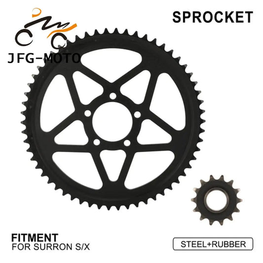 Motorcycle Accessories Sprocket Front Rear Sprockets Kit Set Mute Function For Surron Sur-Ron Light Bee S X Electric Dirt Bike RISE DEFENSE SYSTEMS.AI PRODUCTS
