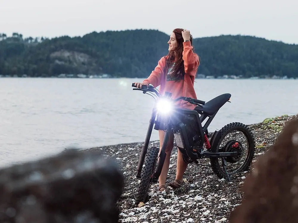 Freego X2 E-bike 6000W 60V 30Ah 19*2.0 Mtb Tires Electric Bicycle Mountain All Terrain Off-Road Full Supspension Electric Bike RISE DEFENSE SYSTEMS.AI PRODUCTS