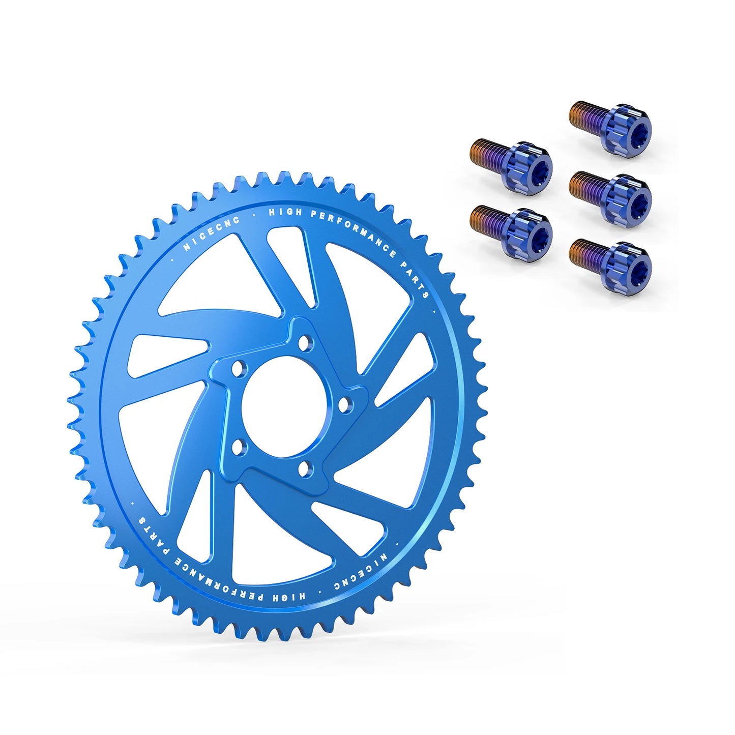 For Surron Light Bee X 58T Rear Sprocket & Rear Sprocket Bolts Screws Titanium For Sur-Ron Light Bee X S L1E Segway X160 X260