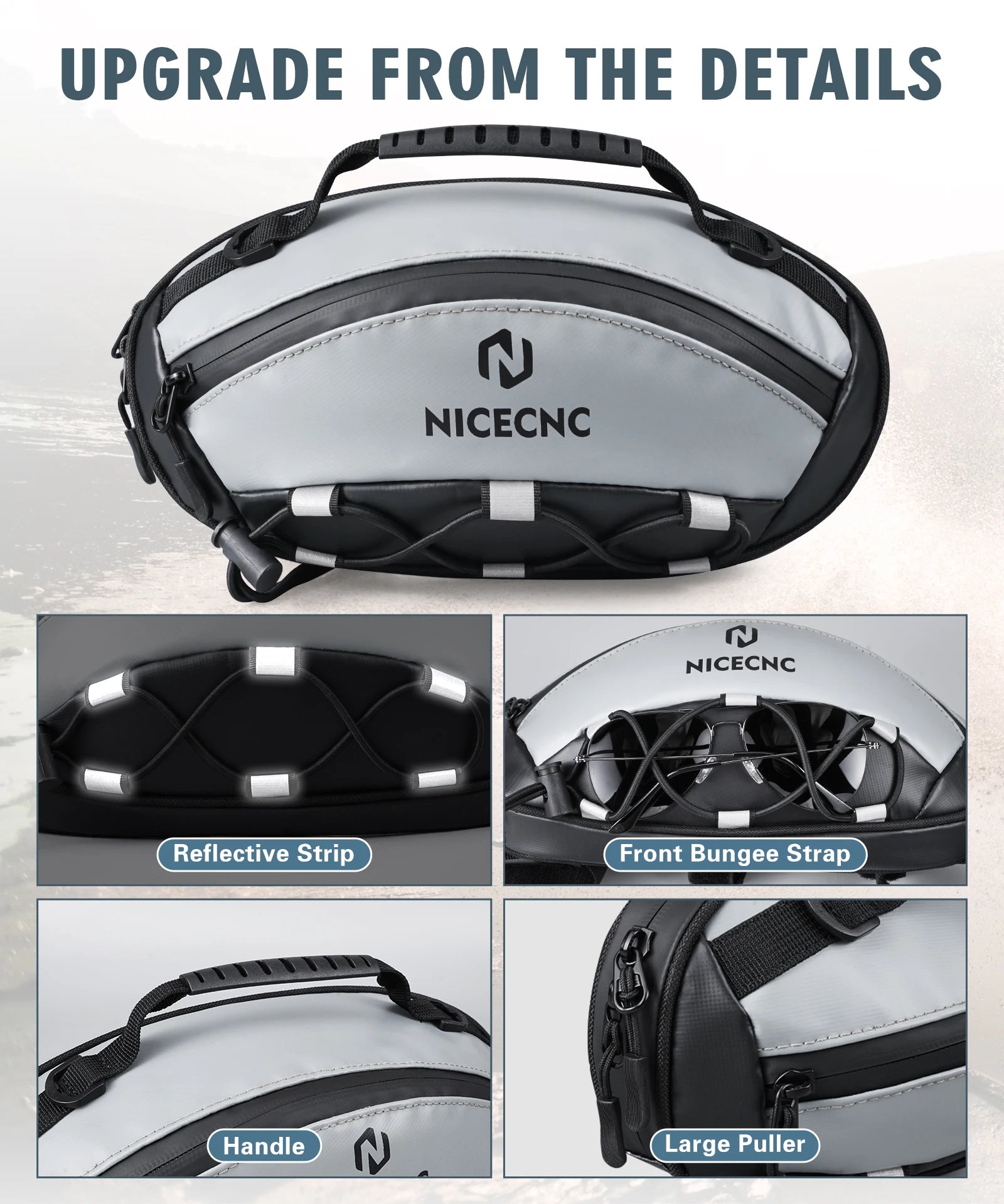Motorcycle Front Fork Bag for Yamaha YZ250 KTM 125 ECX Waterproof Handle Bar Saddlebag Dual Sport Dirt Bike Storage Accessories RISE DEFENSE SYSTEMS.AI PRODUCTS