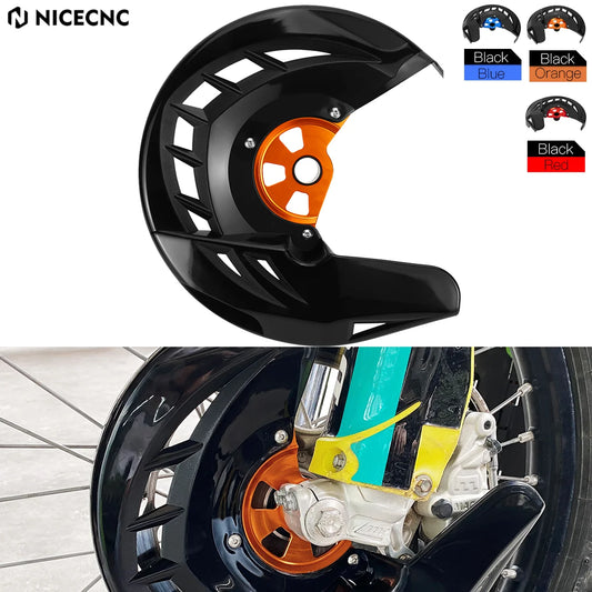 For 2016-2023 KTM EXC 300 XC-W 6D TPi XCF-W EXC-F 530 500 450 400 350 300 250 200 150 125 SX XC F NICECNC Front Brake Disc Guard RISE DEFENSE SYSTEMS.AI PRODUCTS