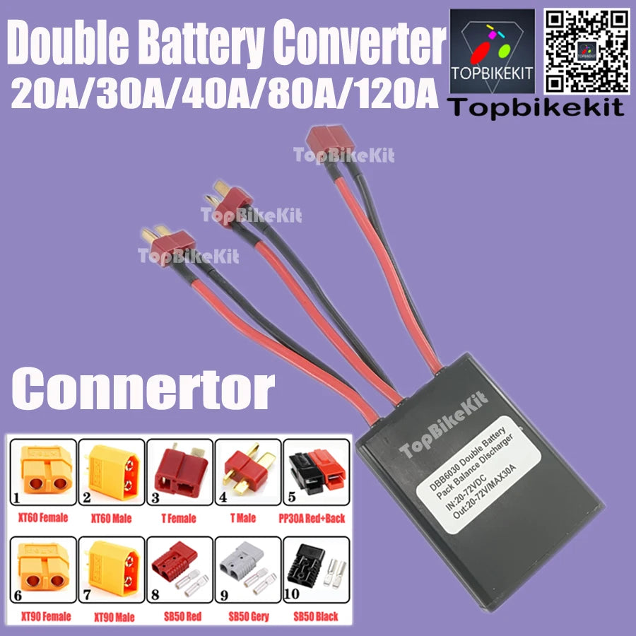 Big Current 120A Dual Battery Discharge Converter Connection Adapter 20V-72V 20A/30/40A/80A/120A Module Balanced Discharge RISE DEFENSE SYSTEMS.AI PRODUCTS