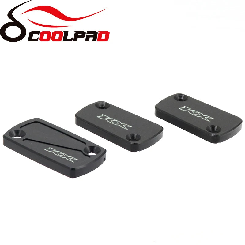 3PCS For KAWASAKI KX250 KX450 Front Rear Brake Fluid Reservoir Cover 2019-2023 KX 250 450 Motorcycle Oil Fluid Cover Accessories RISE DEFENSE SYSTEMS.AI PRODUCTS