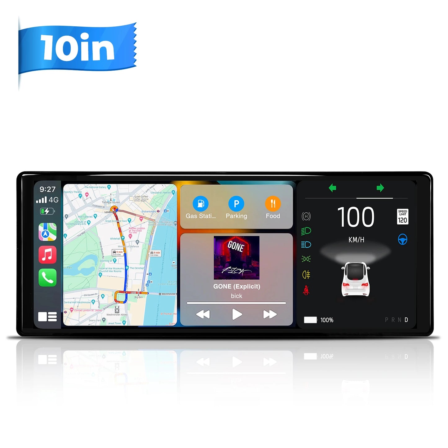 CATRONICS 10-inch Tesla Dashboard with Camera for Model 3 Y 2017-2024 Digital Heads Up Display HUD Tesla Model Y Assessories RISE DEFENSE SYSTEMS.AI PRODUCTS