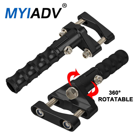 Motorcycle Footrests For BMW R1250GS R1200GS LC f900xr F750GS F850GS 2013-2023 Highway Front Foot Pegs Rotatable Folding Clamps RISE DEFENSE SYSTEMS.AI PRODUCTS