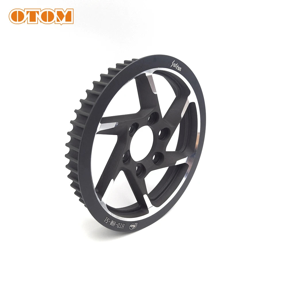 Motorcycle Original Rear Belt Pulley Transmission Gear Center Axle Sleeve Drive Wheel For Surron Light Bee X S Electric Off-Road RISE DEFENSE SYSTEMS.AI PRODUCTS