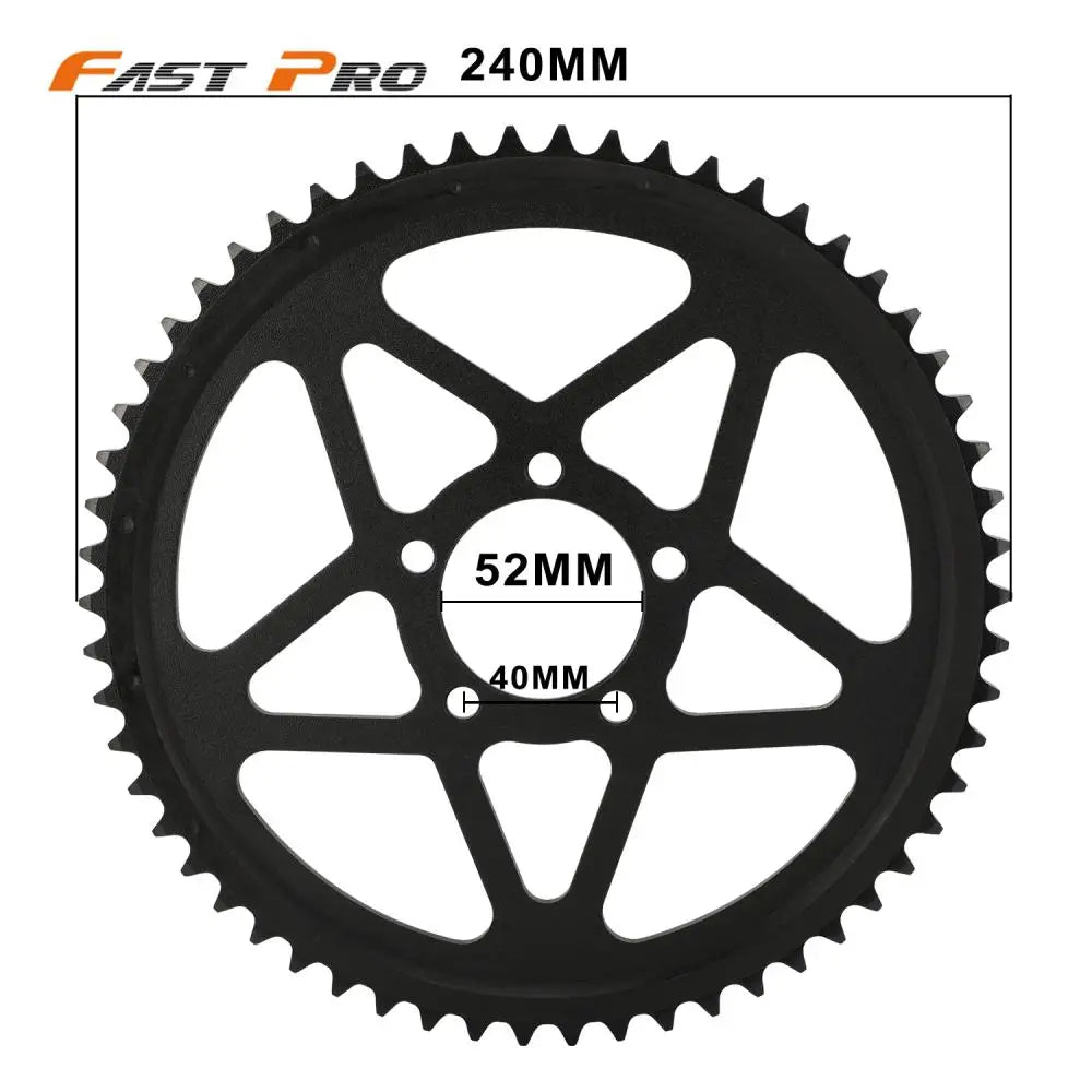 Front 14T Rear 240mm Sprocket Mute Motorcycle Accessories For Sur Ron Surron Lightbee Light Bee S X Electric Vehicle Dirt Bike RISE DEFENSE SYSTEMS.AI PRODUCTS