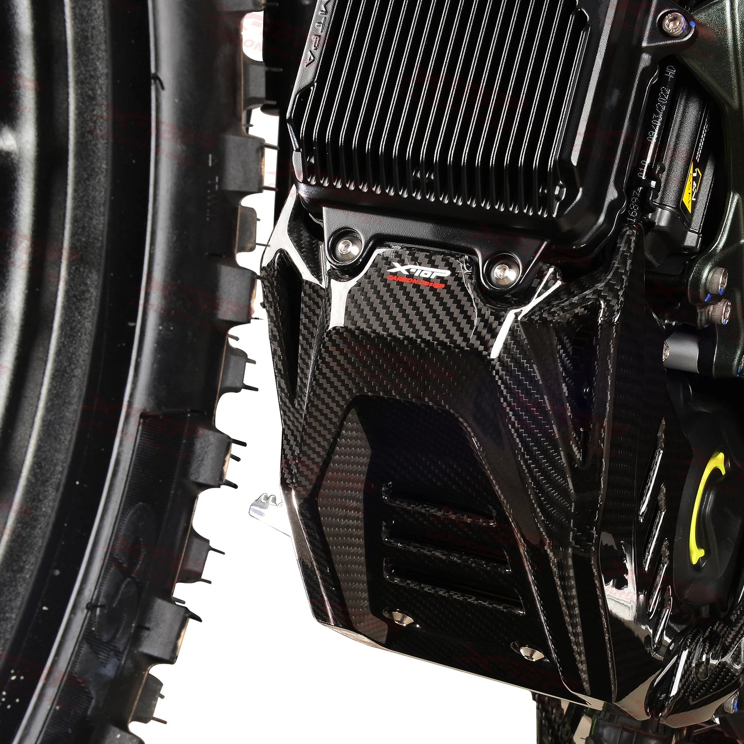 SURRON Ultra bee Carbon fiber Skid plate Motor protection plate Modified and upgraded carbon fiber Skid cover Protection palte RISE DEFENSE SYSTEMS.AI PRODUCTS