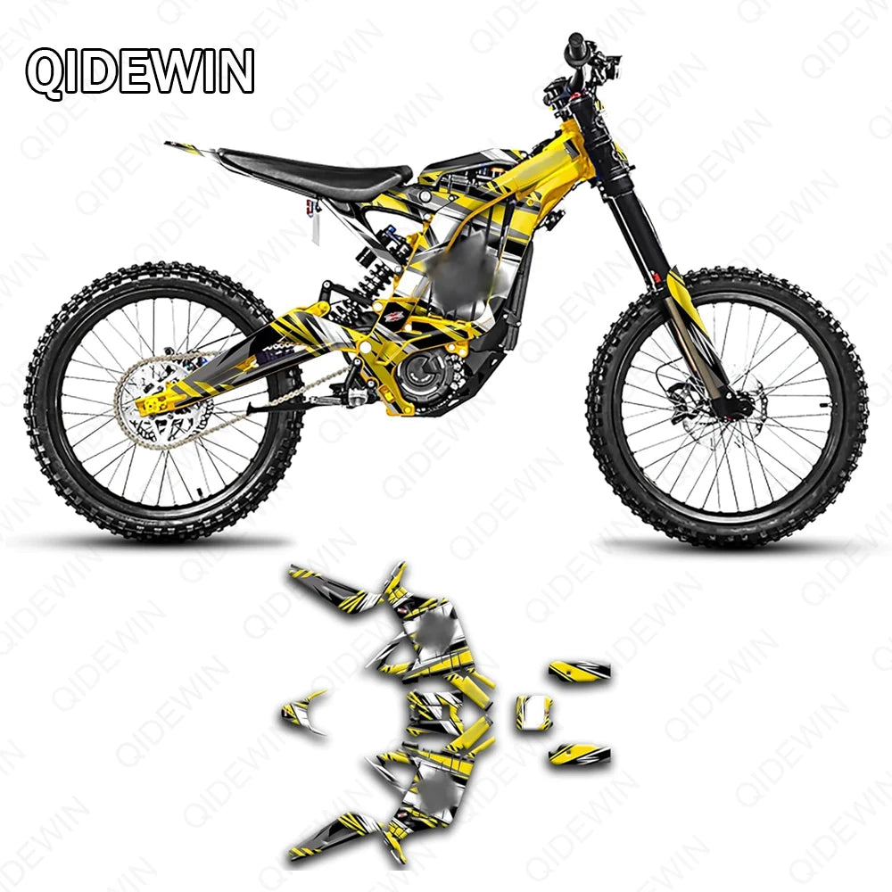 Decorative decals for SURRON Light bee X/S motorcyclesPaint protection filmPersonalized decorative stickers RISE DEFENSE SYSTEMS.AI PRODUCTS