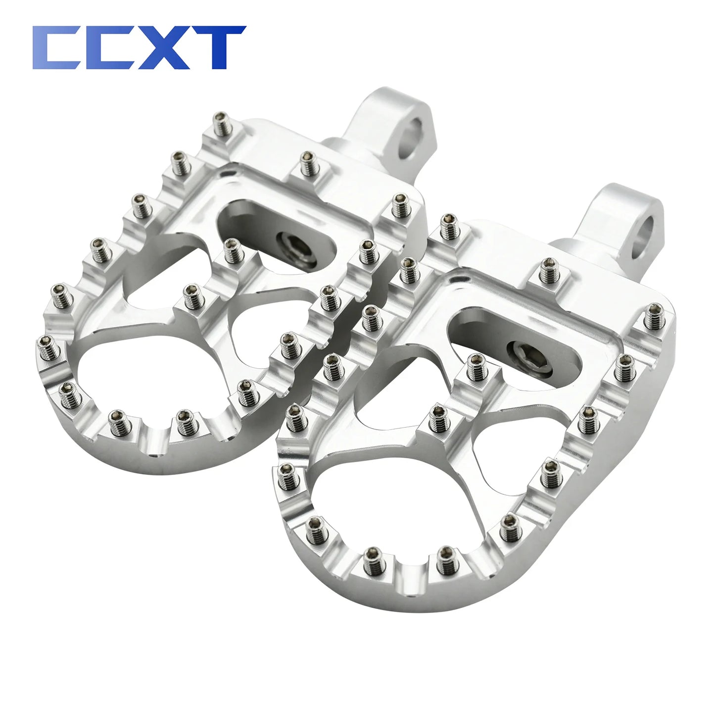 Motorcycle CNC Wide Fat Footpegs 360° Roating Foot Pegs For Harley Dyna Fat Bob Softail Sportster Street Bob Motocross Universal RISE DEFENSE SYSTEMS.AI PRODUCTS