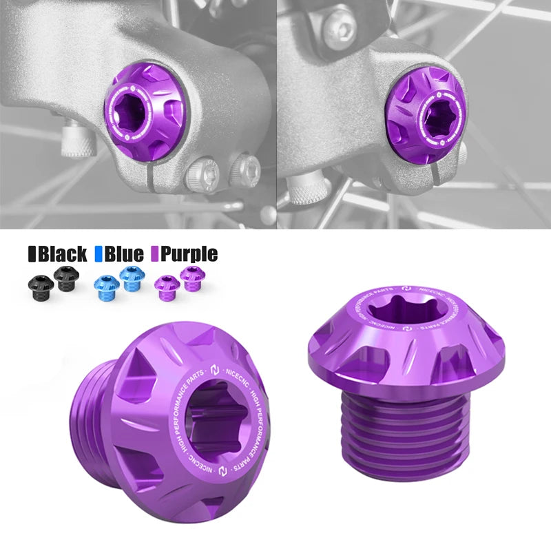 Aluminum Front Wheel Axle Bolt Nut For SUR-RON Surron light bee X light bee S light bee L1E Segway X160 X260 Electric Dirt Bike RISE DEFENSE SYSTEMS.AI PRODUCTS