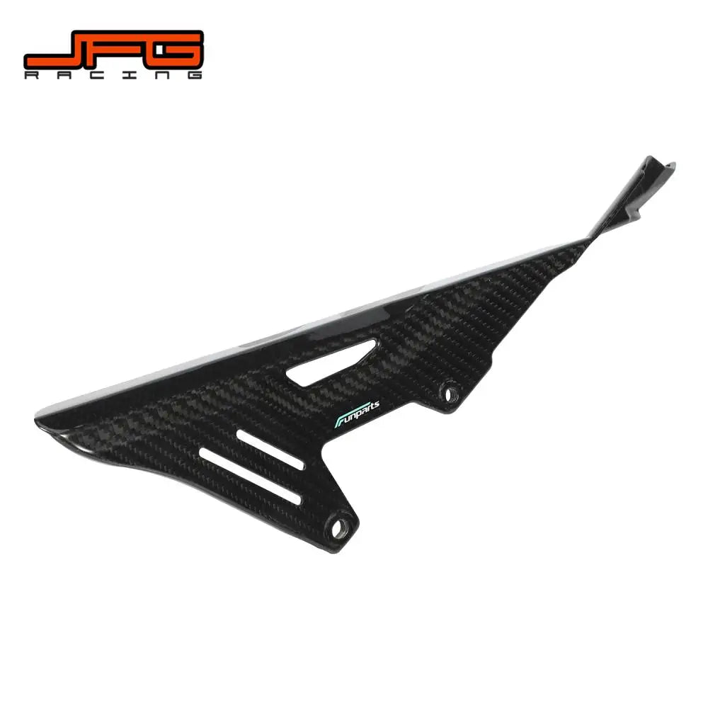 Motorcycle Funparts Chain Guard Cover Carbon Fiber Chain Protection For Surron Sur-Ron Lightbee Light Bee X S Dirt Pit Bike RISE DEFENSE SYSTEMS.AI PRODUCTS