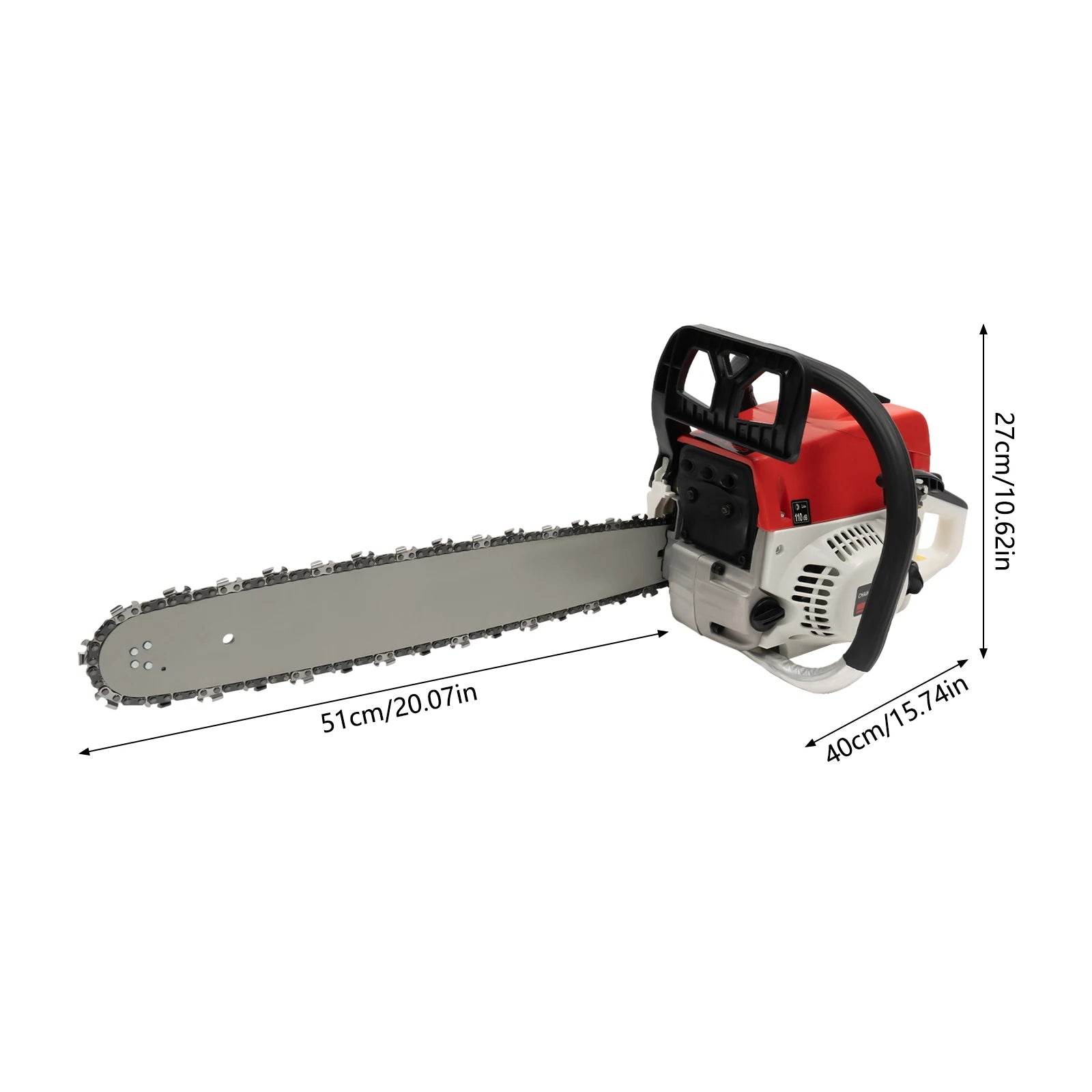 20 Inches 52cc Gasoline Chain Saw Gas-Powered Cordless Chainsaw for Cutting Wood Garden Tools RISE DEFENSE SYSTEMS.AI PRODUCTS
